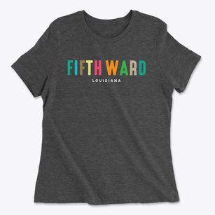 Fifth Ward Louisiana Color Pop Women's Cotton T-Shirt
