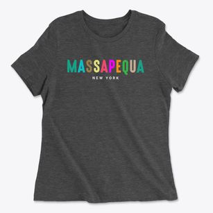 Massapequa New York Color Pop Women's Cotton T-Shirt
