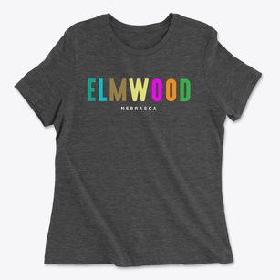 Elmwood Nebraska Color Pop Women's Cotton T-Shirt