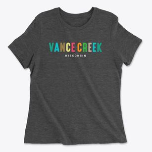 Vance Creek Wisconsin Color Pop Women's Cotton T-Shirt