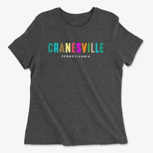Cranesville Pennsylvania Color Pop Women's Cotton T-Shirt