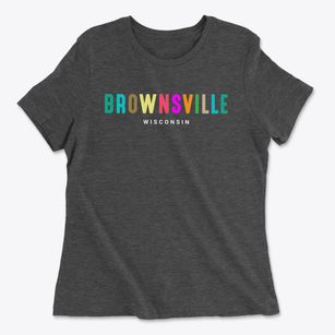 Brownsville Wisconsin Color Pop Women's Cotton T-Shirt