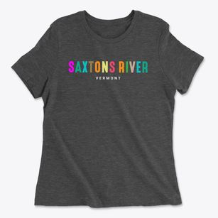 Saxtons River Vermont Color Pop Women's Cotton T-Shirt