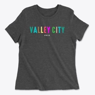 Valley City Ohio Color Pop Women's Cotton T-Shirt
