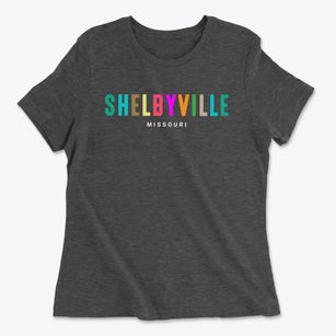 Shelbyville Missouri Color Pop Women's Cotton T-Shirt