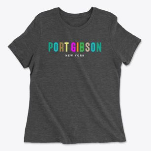 Port Gibson New York Color Pop Women's Cotton T-Shirt