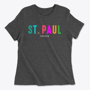 St. Paul Oregon Color Pop Women's Cotton T-Shirt