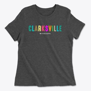 Clarksville Missouri Color Pop Women's Cotton T-Shirt