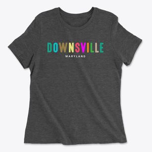 Downsville Maryland Color Pop Women's Cotton T-Shirt