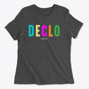 Declo Idaho Color Pop Women's Cotton T-Shirt