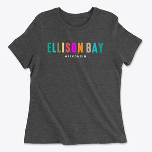 Ellison Bay Wisconsin Color Pop Women's Cotton T-Shirt
