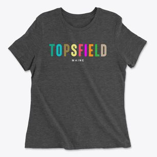 Topsfield Maine Color Pop Women's Cotton T-Shirt
