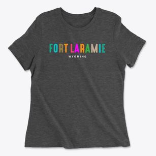 Fort Laramie Wyoming Color Pop Women's Cotton T-Shirt
