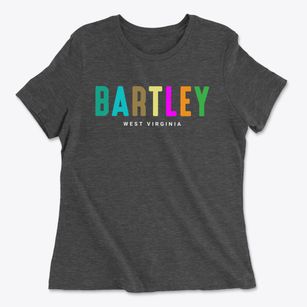Bartley West Virginia Color Pop Women's Cotton T-Shirt