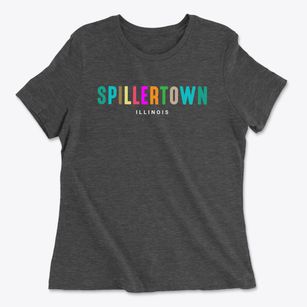 Spillertown Illinois Color Pop Women's Cotton T-Shirt