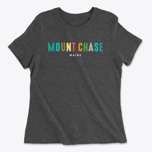 Mount Chase Maine Color Pop Women's Cotton T-Shirt