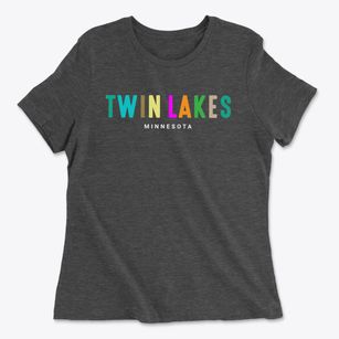 Twin Lakes Minnesota Color Pop Women's Cotton T-Shirt