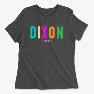 Dixon Illinois Color Pop Women's Cotton T-Shirt