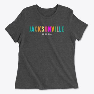 Jacksonville Georgia Color Pop Women's Cotton T-Shirt