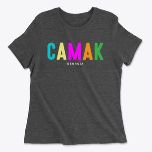 Camak Georgia Color Pop Women's Cotton T-Shirt
