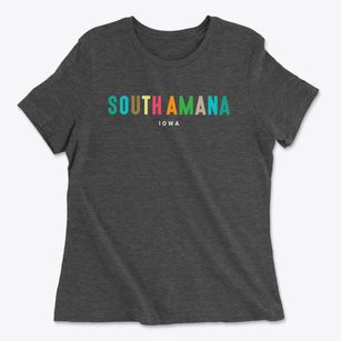 South Amana Iowa Color Pop Women's Cotton T-Shirt