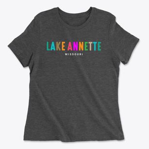 Lake Annette Missouri Color Pop Women's Cotton T-Shirt
