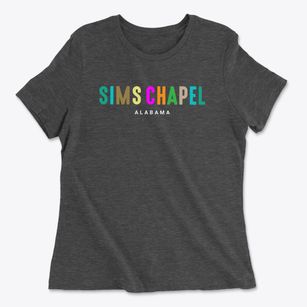 Sims Chapel Alabama Color Pop Women's Cotton T-Shirt