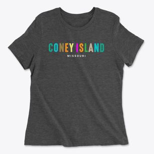 Coney Island Missouri Color Pop Women's Cotton T-Shirt