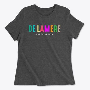 De Lamere North Dakota Color Pop Women's Cotton T-Shirt