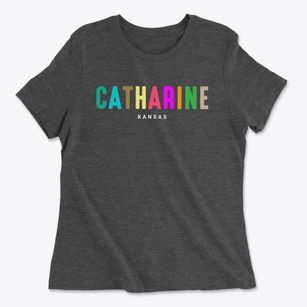 Catharine Kansas Color Pop Women's Cotton T-Shirt