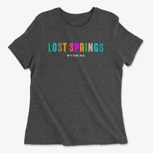Lost Springs Wyoming Color Pop Women's Cotton T-Shirt