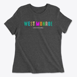 West Monroe Louisiana Color Pop Women's Cotton T-Shirt