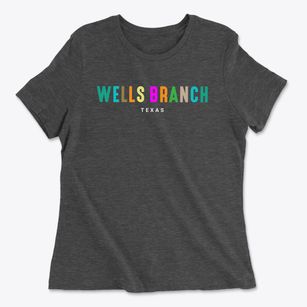 Wells Branch Texas Color Pop Women's Cotton T-Shirt