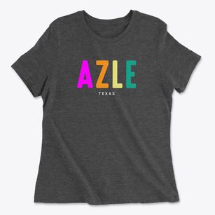 Azle Texas Color Pop Women's Cotton T-Shirt