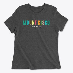 Mount Kisco New York Color Pop Women's Cotton T-Shirt