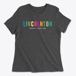Lincolnton North Carolina Color Pop Women's Cotton T-Shirt