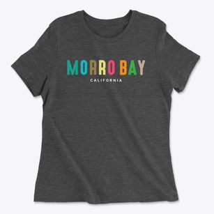 Morro Bay California Color Pop Women's Cotton T-Shirt