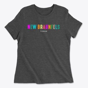 New Braunfels Texas Color Pop Women's Cotton T-Shirt