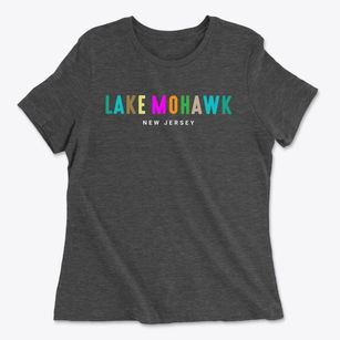 Lake Mohawk New Jersey Color Pop Women's Cotton T-Shirt