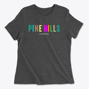 Pine Hills Florida Color Pop Women's Cotton T-Shirt