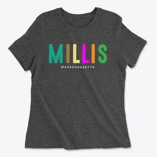 Millis Massachusetts Color Pop Women's Cotton T-Shirt