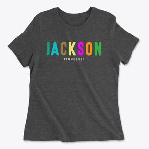Jackson Tennessee Color Pop Women's Cotton T-Shirt