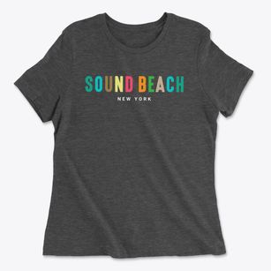 Sound Beach New York Color Pop Women's Cotton T-Shirt