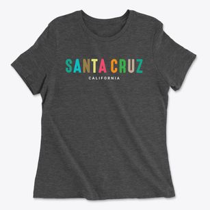 Santa Cruz California Color Pop Women's Cotton T-Shirt