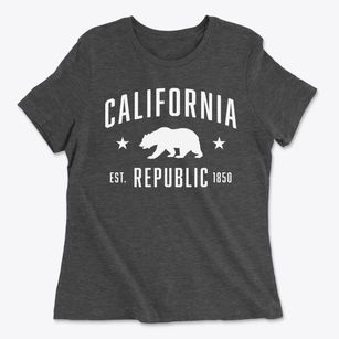  California Republic Bear Women's Cotton T-Shirt