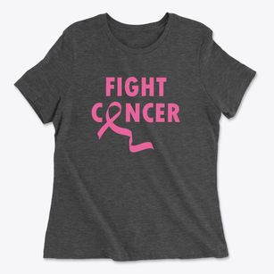   Fight Cancer Ribbon Women's Cotton T-Shirt