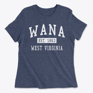 Wana West Virginia Classic Established Women's Cotton T-Shirt