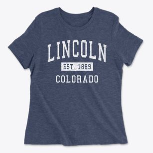 Lincoln Colorado Classic Established Women's Cotton T-Shirt