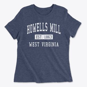 Howells Mill West Virginia Classic Established Women's Cotton T-Shirt
