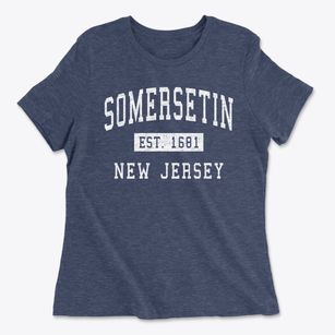 Somersetin New Jersey Classic Established Women's Cotton T-Shirt